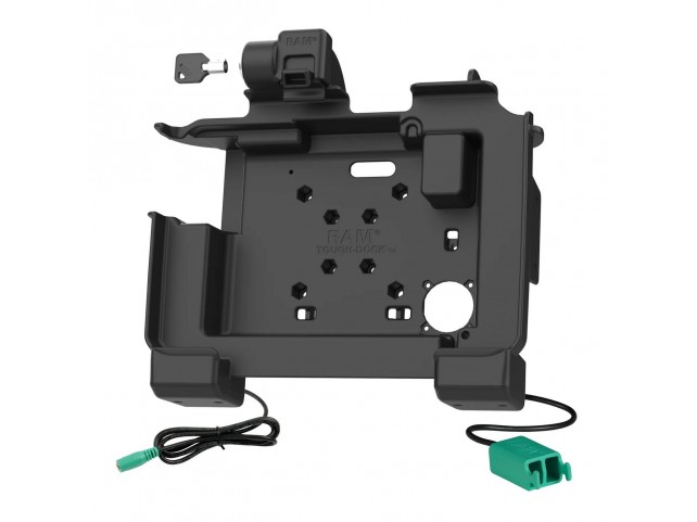 RAM Mounts RAM-HOL-ZE25PD2LU RAM Power + Dual USB Locking  Dock for Zebra ET6x
