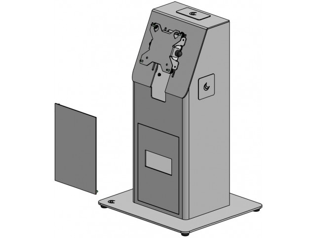 Ergonomic Solutions SPK401-02 Counter mounted self service  kiosk -BLACK-