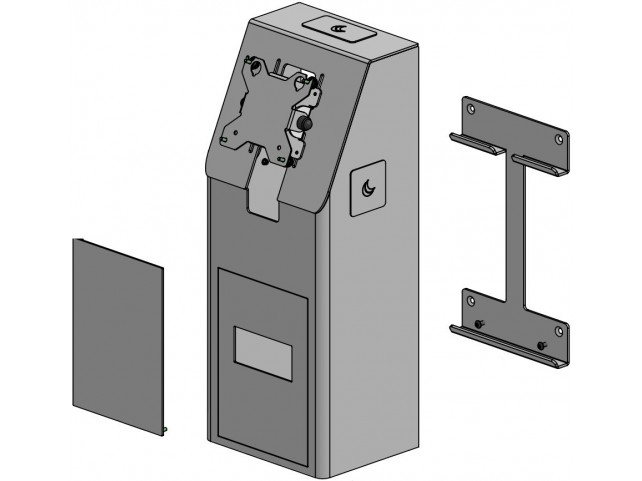 Ergonomic Solutions SPK402-02 Wall mounted Self Service  Kiosk -BLACK-