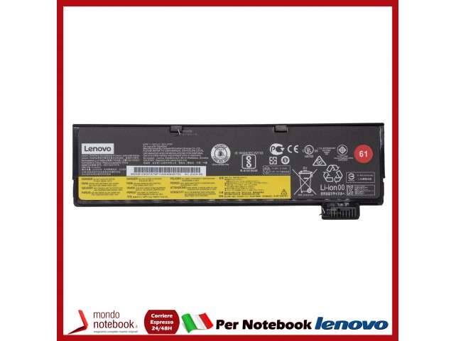 Batteria Originale Lenovo ThinkPad T470 T570 A475 P51S T25 01AV490