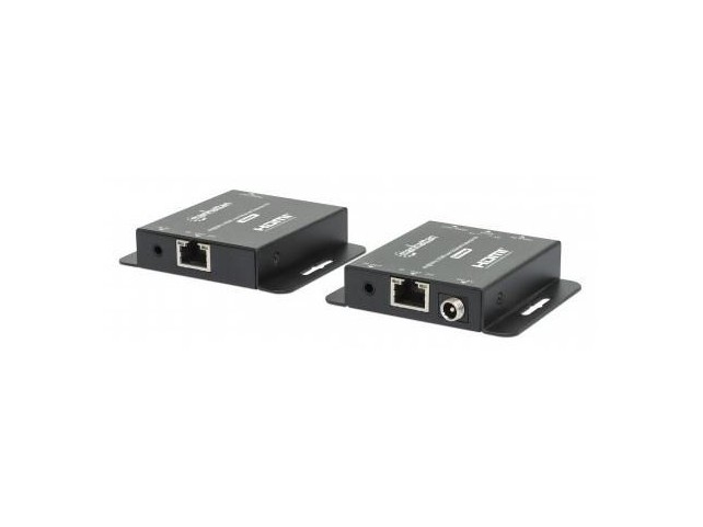 Manhattan 168397 4K Hdmi Over Ethernet  Extender Kit Extends 4K 30Hz