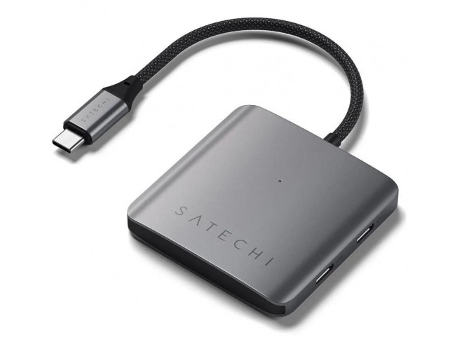 Satechi ST-H4CPDM Interface Hub Usb Type-C  10000 Mbit/S Grey