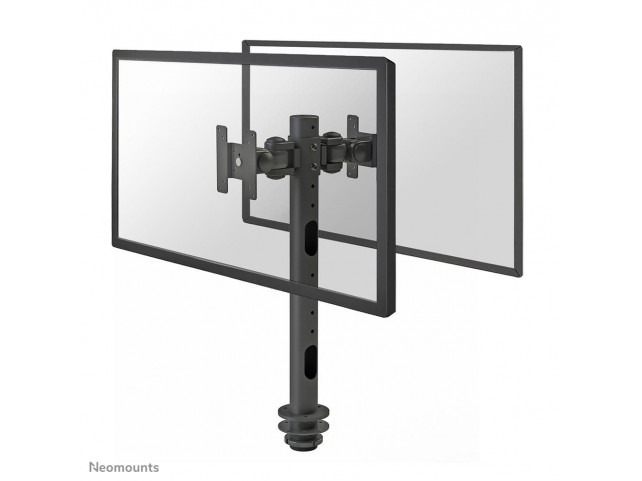 Neomounts FPMA-D050DBLACK Tilt/Turn/Rotate Dual Desk  Monitor Arm (Grommet) For Two
