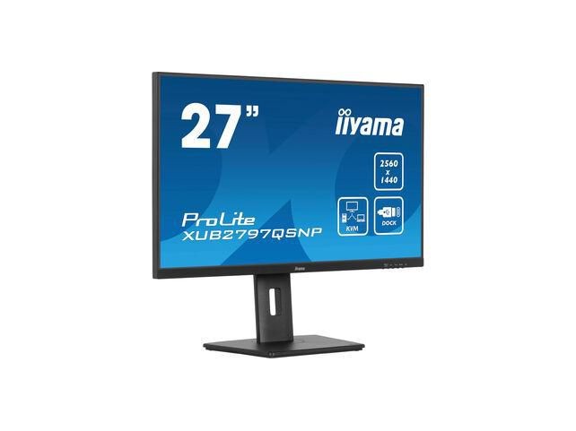 iiyama XUB2797QSNP-B1 27 IPS 2560x1440 15cm  Height Adj. Stand USB-C