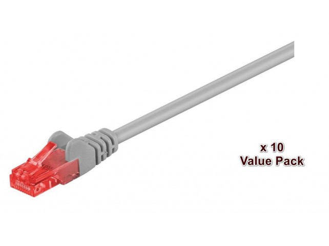 MicroConnect V-UTP602VP-P U/UTP CAT6 2M Grey/Lavendel  10 Pack (18 pcs colli box)
