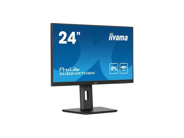 iiyama XUB2497HSN-B2 24 IPS-panel 1920x1080 USB-C  Dock (PD LAN DP-OUT USB) 15cm