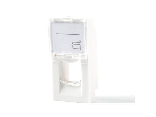 Lanview LKS840 LKS840 EURO OUTLET 45x22 5 - 1-PORT  MODULE