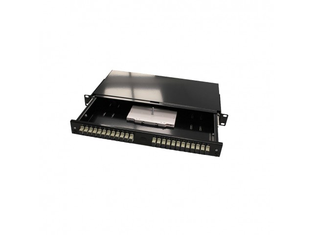 Lanview LSB105BL LSB105BL FIBER BOX: 24xSC  COUPLER+SCREW + SPLICETRAY