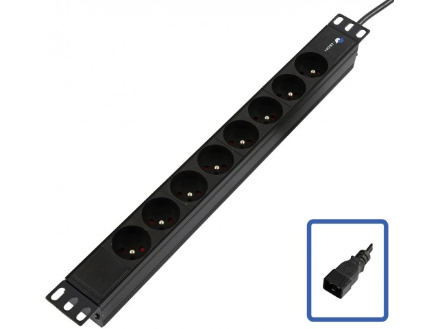 Lanview TUPS055 TUPS055 POWER STRIP 19 C20 - 8 WAY  OUTLET PORT