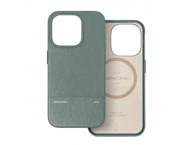 Native Union RECLA-GRN-NP24P RECLA-GRN-NP24P (Re)Classic Case For iPhone  16 Pro Slate Green