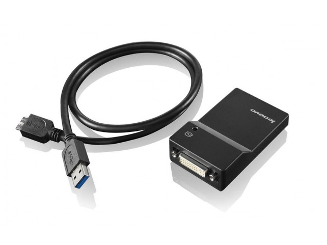Lenovo 0B47072 USB3.0 to DVI-I Adapter  x x New Retail x x
