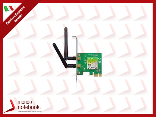SCHEDA WIRELESS TP-LINK TL-WN881ND PCI EXPRESS 300M  Atheros, 2T3R, 2.4GHz 802.11n/g/b, 2 ANTENNE STACCABILI 2dBi