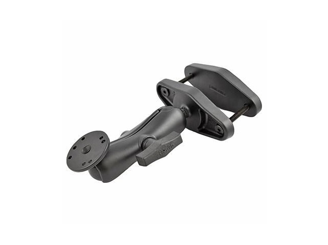 RAM Mounts RAM 4", Max Width Clamp Mount  w/ 1.5" Ball Double Socket Arm
