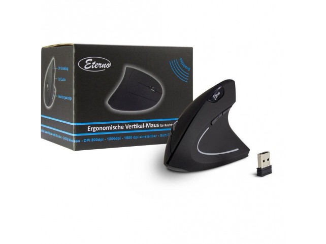 Inter-Tech 88884101 Km-206R Mouse Ambidextrous Rf  Wireless Optical 1600 Dpi