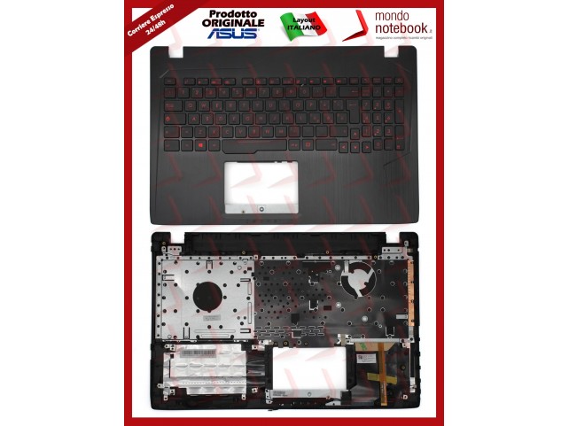 Tastiera con Top Case ASUS FX553 G553 GL543 GL553 PX553 ZX553 (Retroilluminata) Italiana