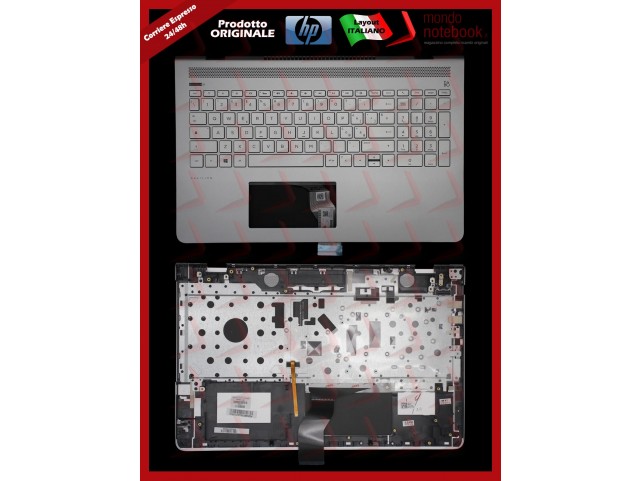 Tastiera con Top Case HP 15-CC 15-cc0xx (Silver)