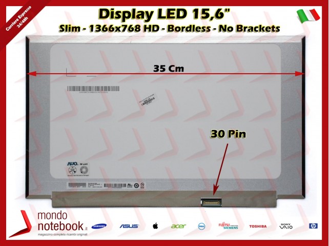 Display LED 15,6" (1920x1080) FHD Ag Led Uwva HP