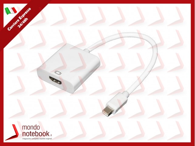 Adattatore Mini DisplayPort a HDMI Cavo Thunderbolt a HDMI Maschio a Femmina