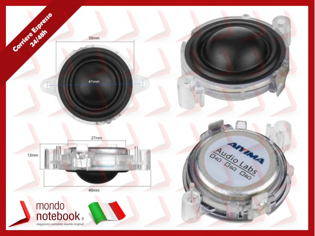 Altoparlanti Tweeter a Cupola da 1.25 pollici AIYIMA 4 Ohm 20W al neodimio