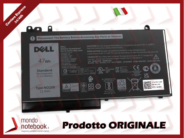 Batteria Originale DELL Latitude E5250 3150 3160 E5270 5250 5270