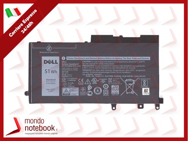 Batteria Originale DELL Latitude 5495 5490 5491 5580 5480 5280 5290 5590 5591