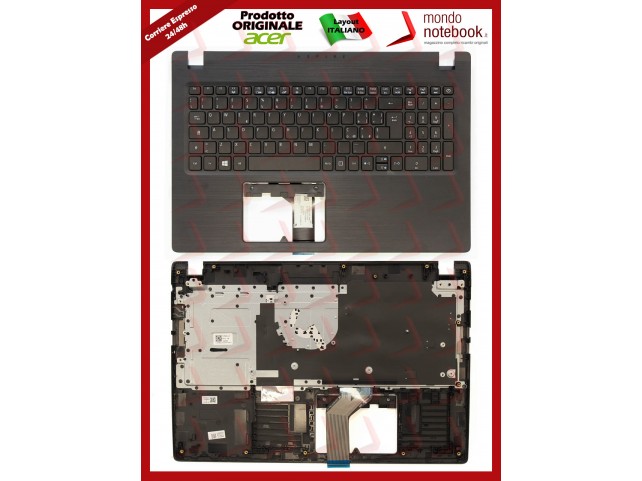 Tastiera con Top Case ACER Aspire A315-21 A315-21G A315-31 A315-51 (Nero)