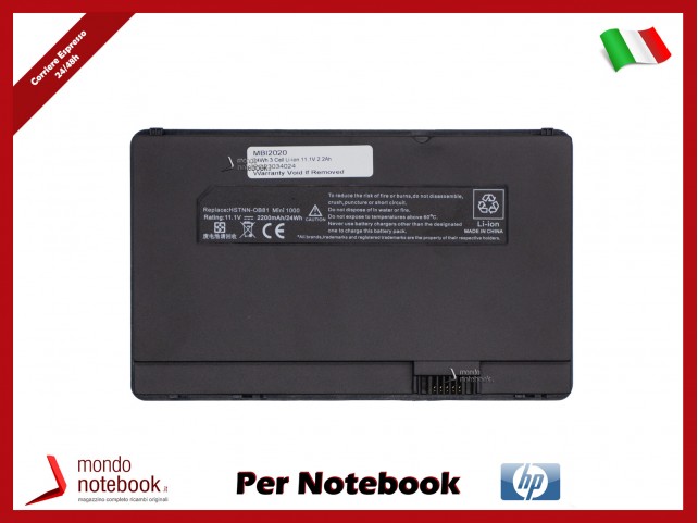 Batteria Compatibile HP Mini 700 1000 series 11.1V 2.3Ah 24Wh 2200mah