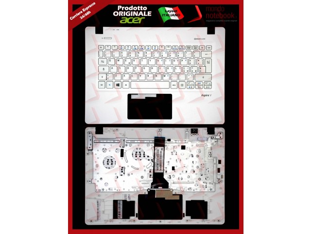 Tastiera con Top Case ACER Aspire V3-372 (Bianca) Italiana