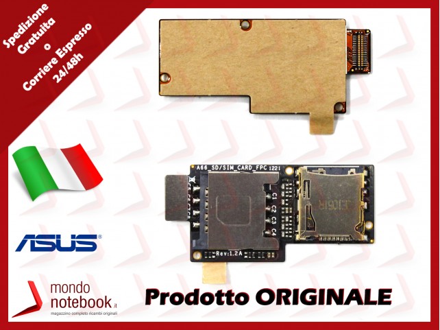 Modulo SIM Micro SD Board ASUS PadFone A66 SD SIM CARD FPC V1.2A