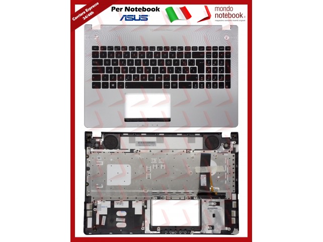 Tastiera con Top Case ASUS N56 Series N56VM N56VV N56VZ - Layout Italiano CON RETROILLUMINAZIONE
