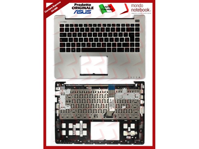 Tastiera con Top Case ASUS S400CA (SILVER) Layout Italiano