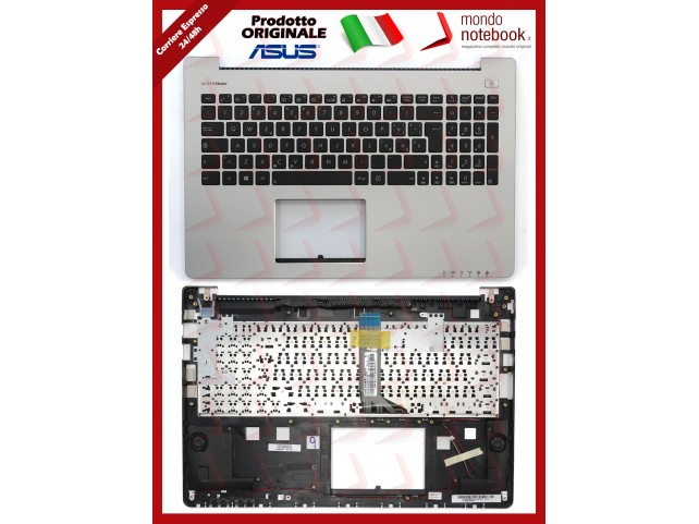 Tastiera con Top Case ASUS S500CA (SILVER) Layout Italiano