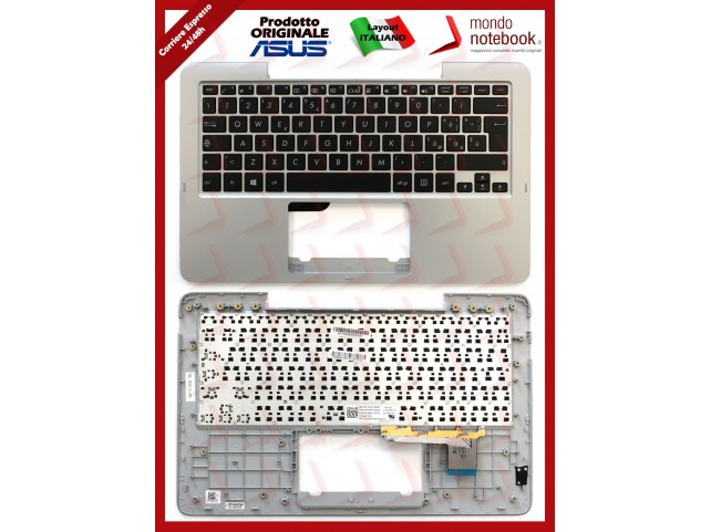 Tastiera con Top Case ASUS T200TA (Silver) Layout Italiano