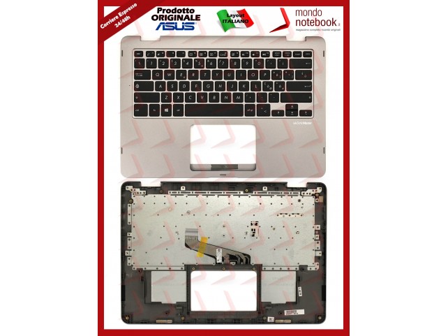 Tastiera con Top Case ASUS TP401MA (SILVER) Layout Italiano