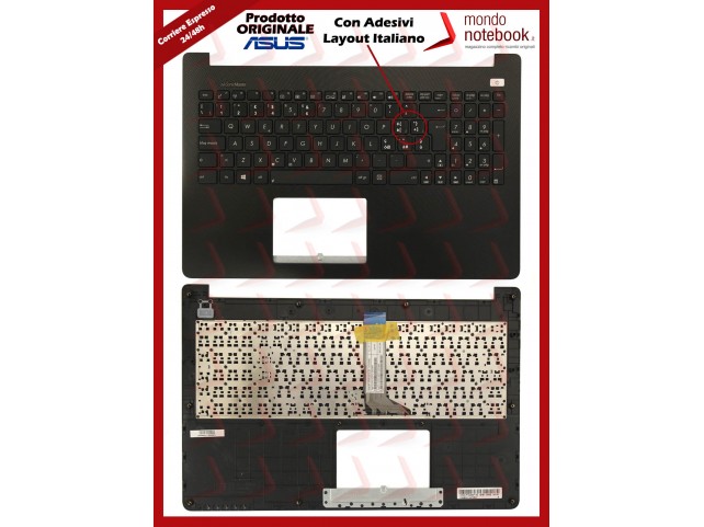 Tastiera con Top Case ASUS X502CA F502CA con Adesivi Layout ITALIANO