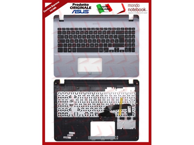 Tastiera con Top Case ASUS X507UF F507UF X507UA F507UA X507MA (Italiana) Grigia