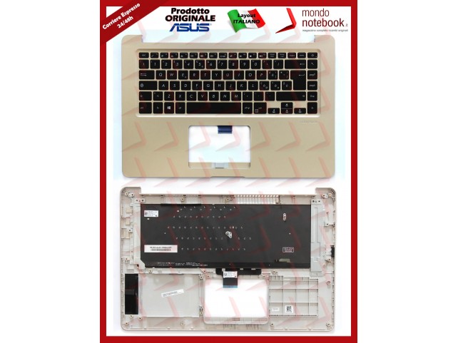 Tastiera con Top Case ASUS X510UQ S510UQ X510UN S501UN Retroilluminata