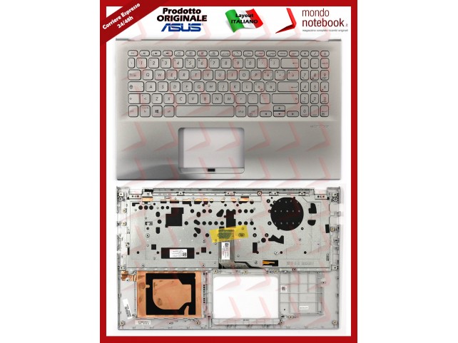 Tastiera con Top Case ASUS X512 X512UF (Retroilluminata) Italiana