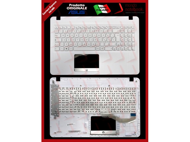 Tastiera con Top Case ASUS X540 X543 A540 F540 (Bianca)