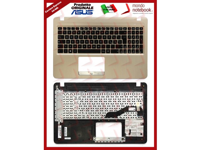 Tastiera con Top Case ASUS X540 X543 F540 (Gold) Italiana Versione con ODD