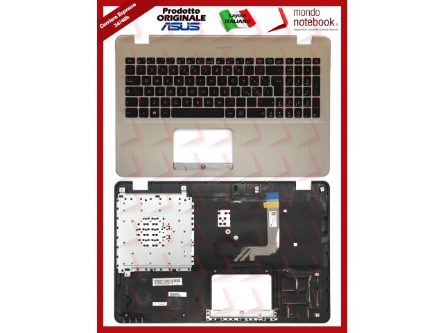 Tastiera con Top Case ASUS X542 X542UA (Champagne) Layout Italiano