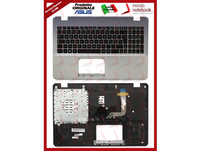 Tastiera con Top Case ASUS X542 X542UR (Grey) Layout Italiano