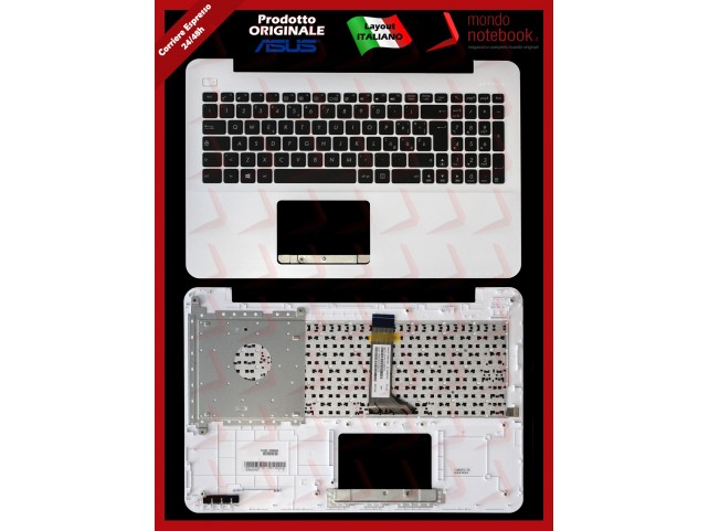 Tastiera con Top Case ASUS X555 X555LA X555LB X555LJ (Bianca)