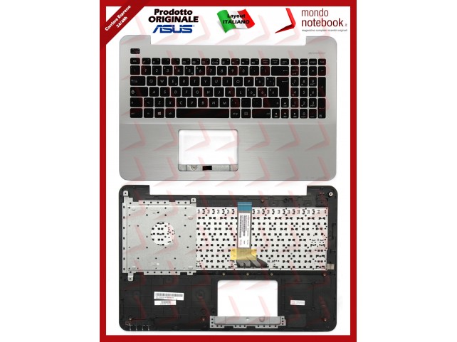 Tastiera con Top Case ASUS X555 X555LA X555LD X555LJ (Silver)