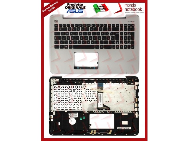 Tastiera con Top Case ASUS X555 X555LB X555LD X555LN X555UB (Silver)