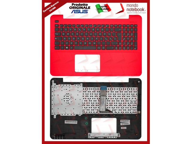 Tastiera con Top Case ASUS X555 X555LP F555LP VM590L X555LI (Rossa)