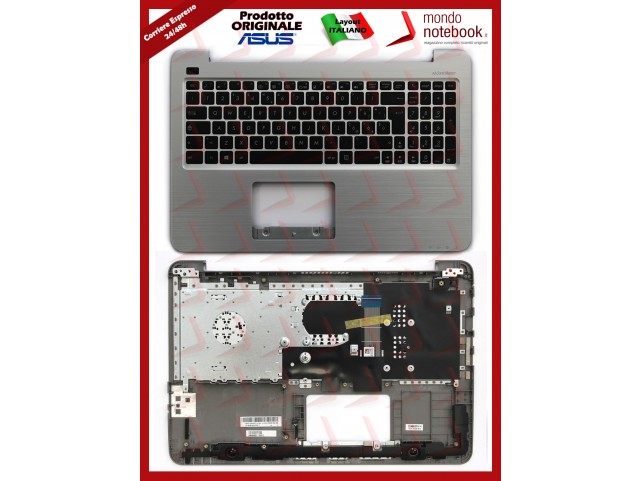 Tastiera con Top Case ASUS X556 X556UA X556UJ (Silver)