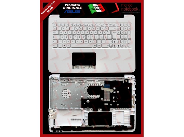 Tastiera con Top Case ASUS X556 X556UQ X556UR X556UV (Bianca) VEDI DESCRIZIONE