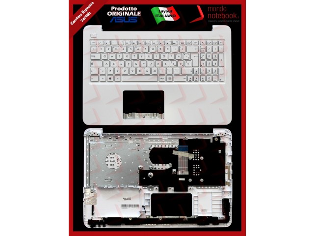 Tastiera con Top Case ASUS X556 X556UQ X556UR X556UV (Bianca)