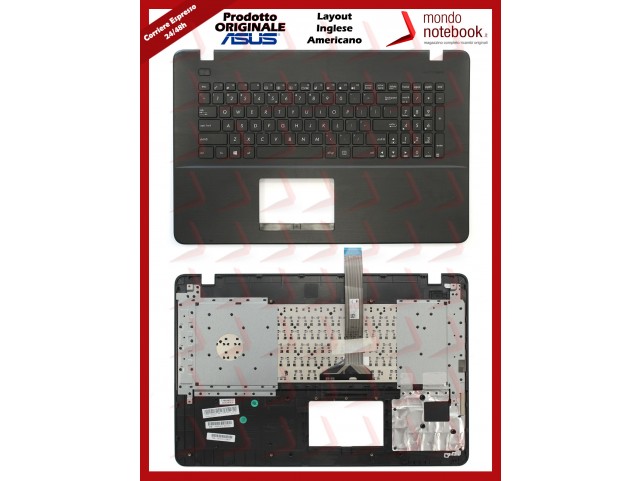 Tastiera con Top Case ASUS X751 X751L X751LA X751LD (Layout Inglese/Americano US)